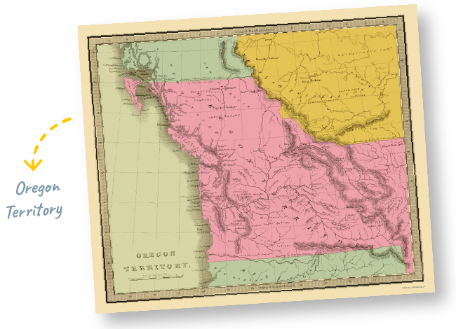 Oregon Territory Map